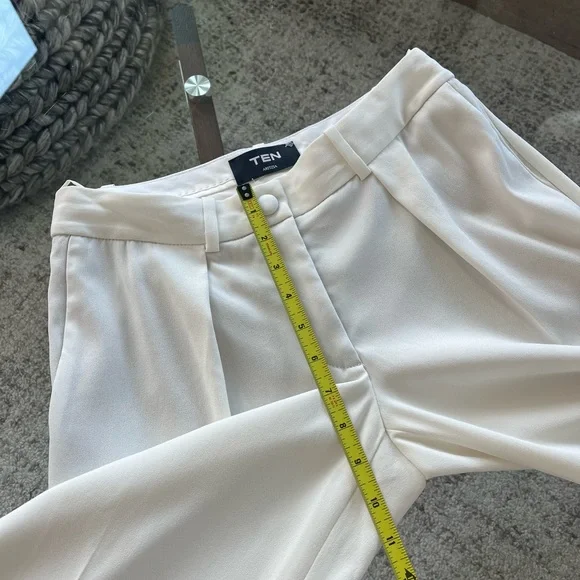 Aritzia Ten Dame Light Birch Low Rise Wide Leg Formal Evening Business  Pant Sz2 - Picture 10 of 16